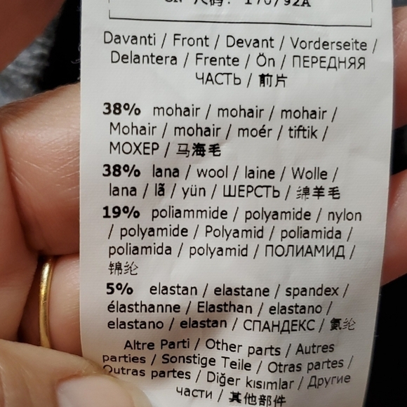 MaxMara Large Angora Mohair Front Sweater - Picture 6 of 7